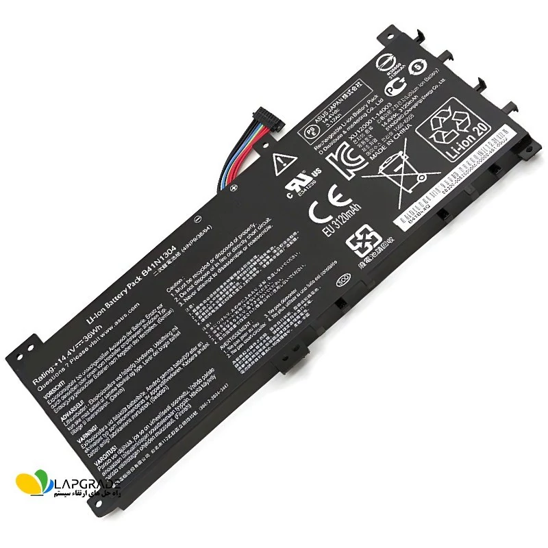 باتری لپ‌تاپ ایسوس 4 سلولی مدل B41N1304 مناسب برای لپ‌تاپ ASUS VivoBook S451 V451 K451