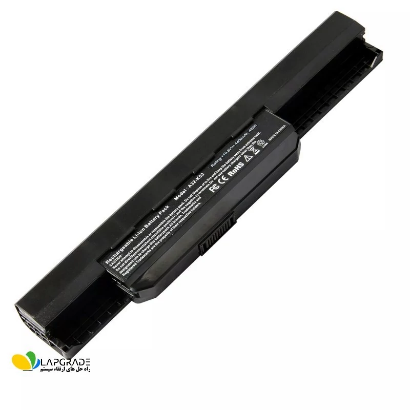 باتری لپ‌تاپ ایسوس 6 سلولی مدل A32-K53 مناسب برای لپ‌تاپ Asus A53 A45 A43 K43 K53 K54 A54 X43 X44 X53