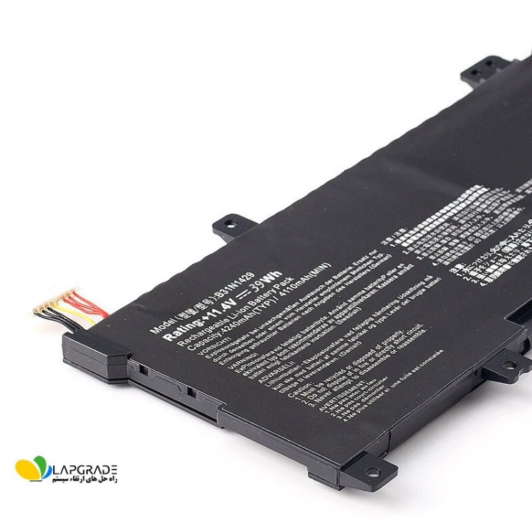 باتری لپتاپ ایسوس 3 سلولی مدل B31N1429 مناسب برای لپتاپ Asus A501 K501