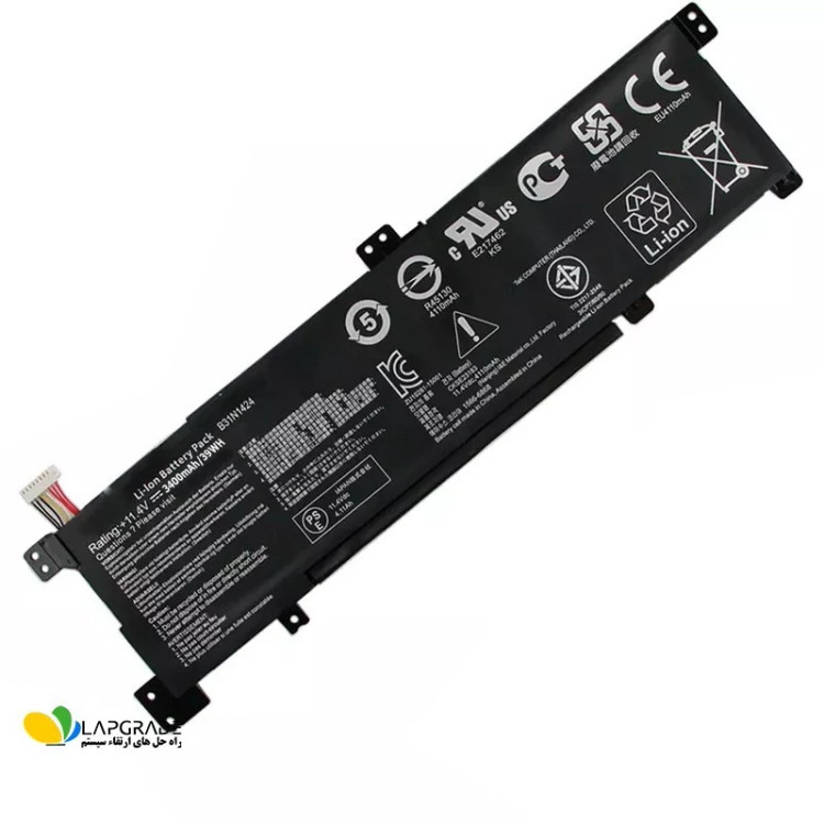 باتری لپتاپ ایسوس 3 سلولی مدل B31N1424 مناسب برای لپتاپ ASUS U4000 K401 V405 A400 A401