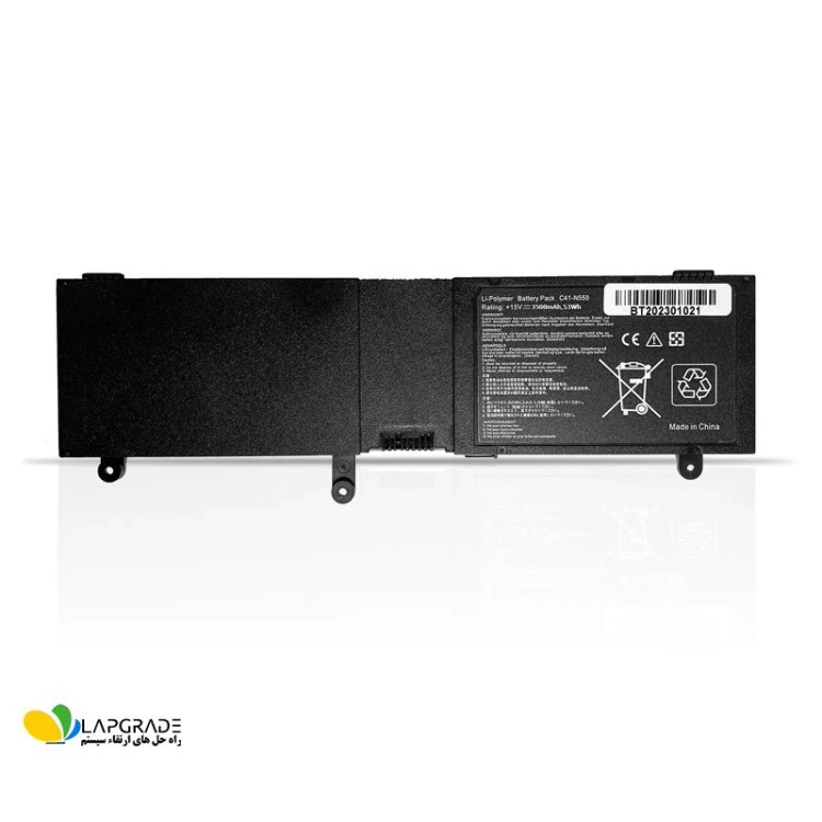 باتری لپ تاپ ایسوس 4 سلولی مدل C41-N550 مناسب برای لپ تاپ ASUS N550