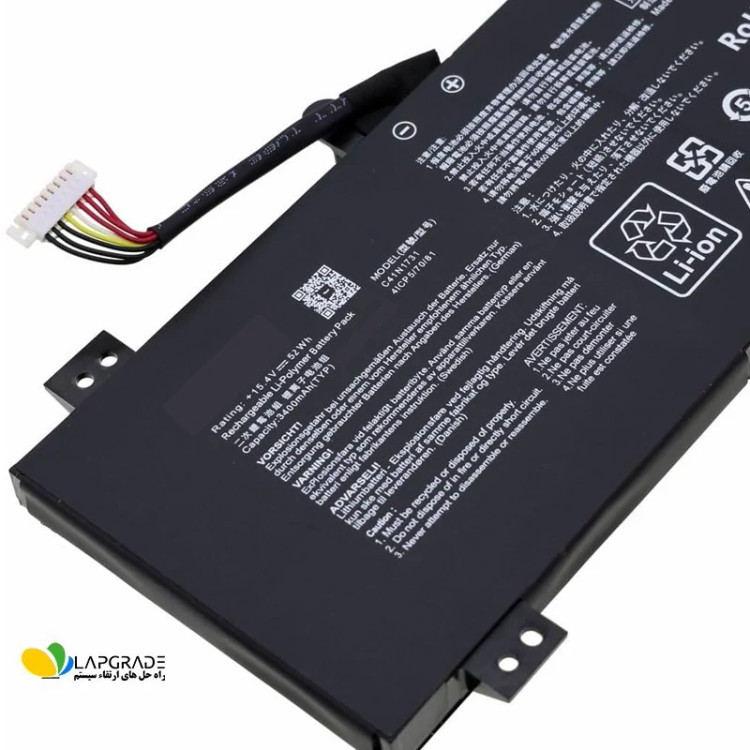 باتری لپ تاپ ایسوس 4 سلولی مدل C41N1731 مناسب برای لپ تاپ ASUS ROG STRIX GL504