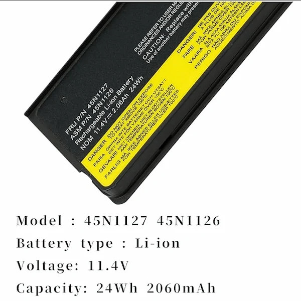 باتری لپ تاپ Lenovo مدل X240_x250_T440_T450s_w550s-FRU 45N1136