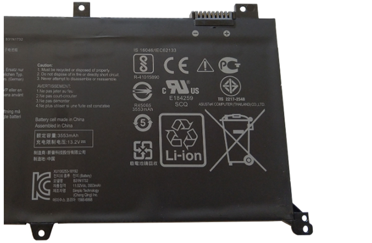 باتری اورجینال لپ تاپ ایسوس Asus VivoBook K571 S430 B31N1732