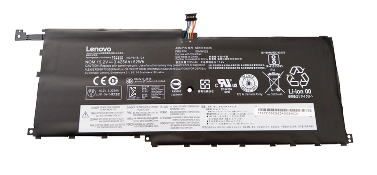باتری اورجینال لپ تاپ لنوو Lenovo ThinkPad X1 00HW028