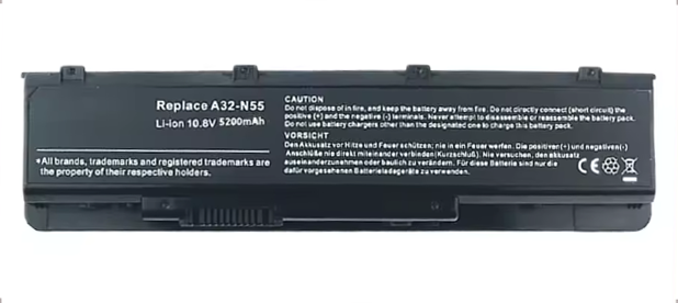 باتری لپ تاپ ایسوس Asus N45 N55 N75 A32-N55