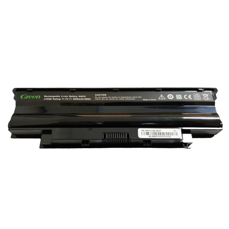 باتری لپتاپ 6 سلولی گرین مدل J1KND مناسب برای Dell N4010 سازگار با Dell N5010 N5050 N5110 N7110 Vostro 1540 15503450 3550 3750 1440 1450