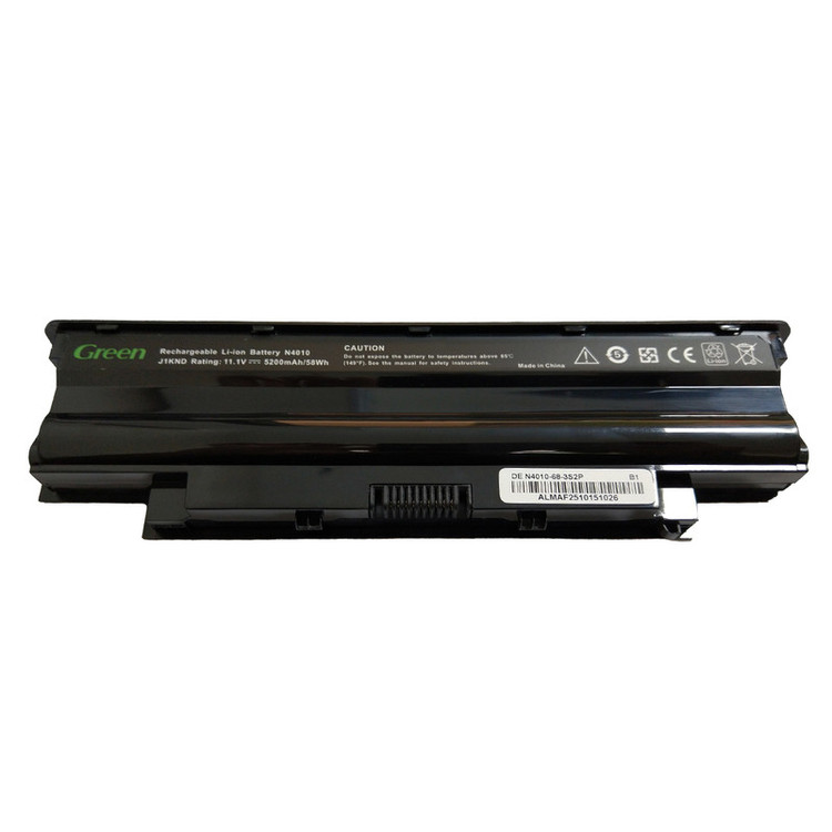 باتری لپتاپ 6 سلولی گرین مدل J1KND مناسب برای Dell N4010 سازگار با Dell N5010 N5050 N5110 N7110 Vostro 1540 15503450 3550 3750 1440 1450