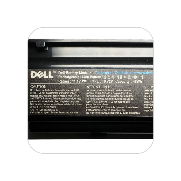 باتری لپتاپ 6 سلولی دل مدل tkv2v مناسب برای Inspiron N4020 / N4030